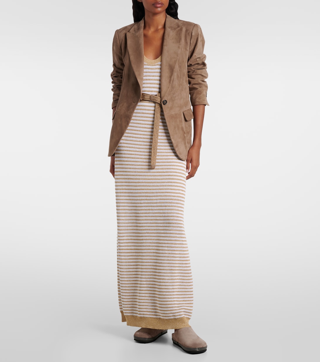 Monili suede clogs | Brunello Cucinelli