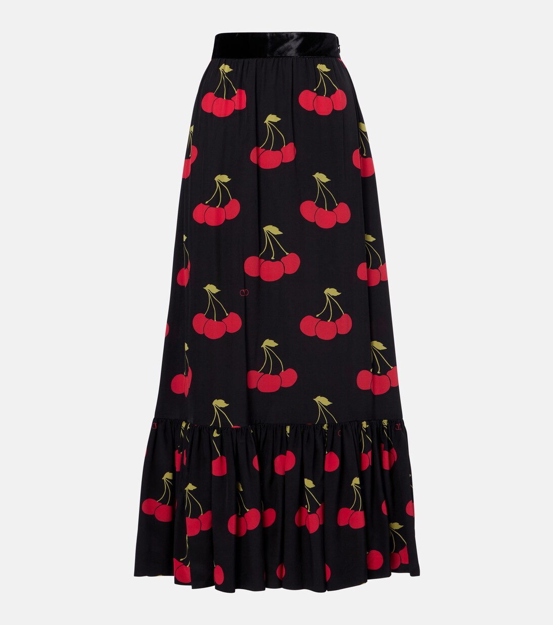 Printed silk maxi skirt | Valentino