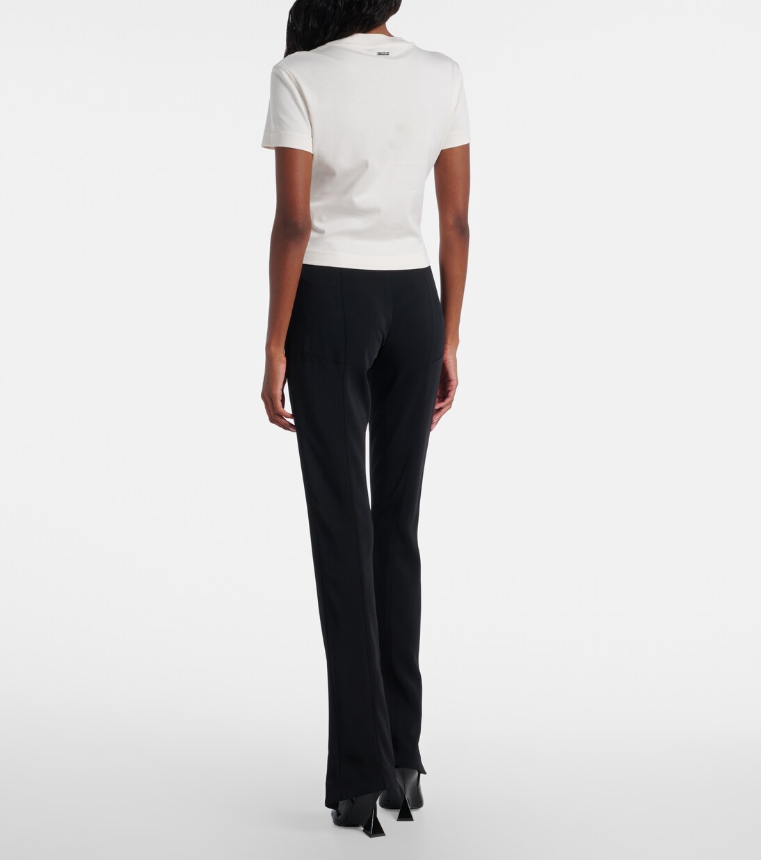 Verziertes T-Shirt aus Baumwoll-Jersey | Mugler