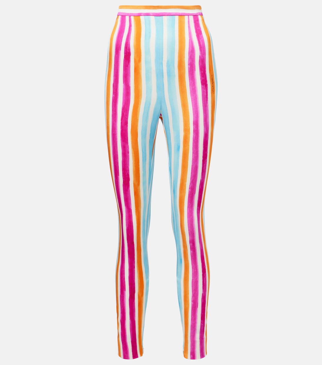 Striped silk-blend leggings | Dolce&Gabbana
