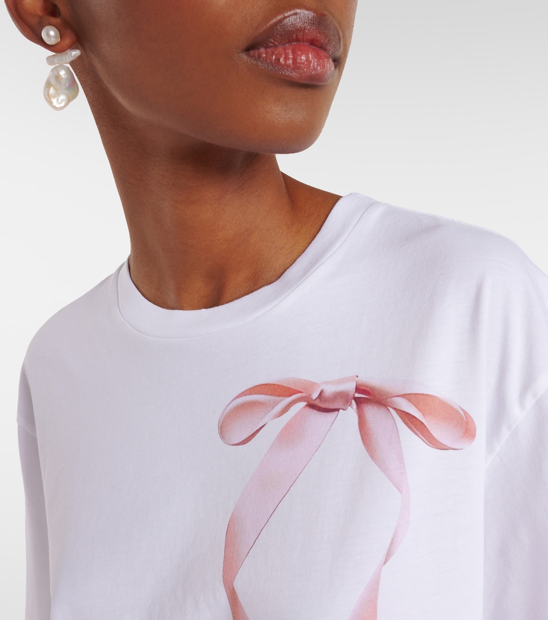 Bedrucktes T-Shirt aus Baumwoll-Jersey | Simone Rocha