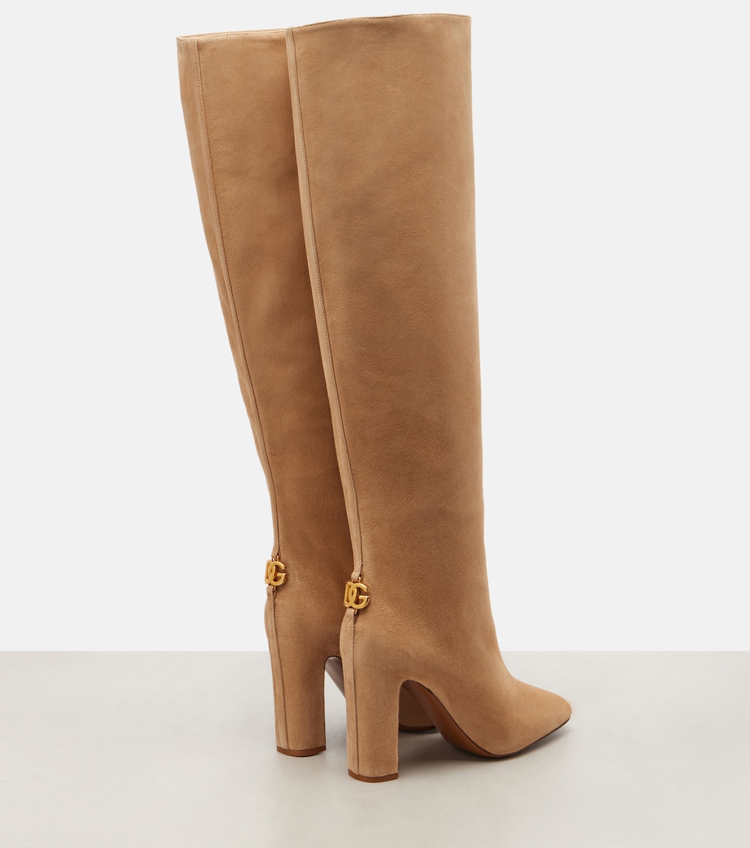 Overknee-Stiefel aus Veloursleder | Dolce&Gabbana