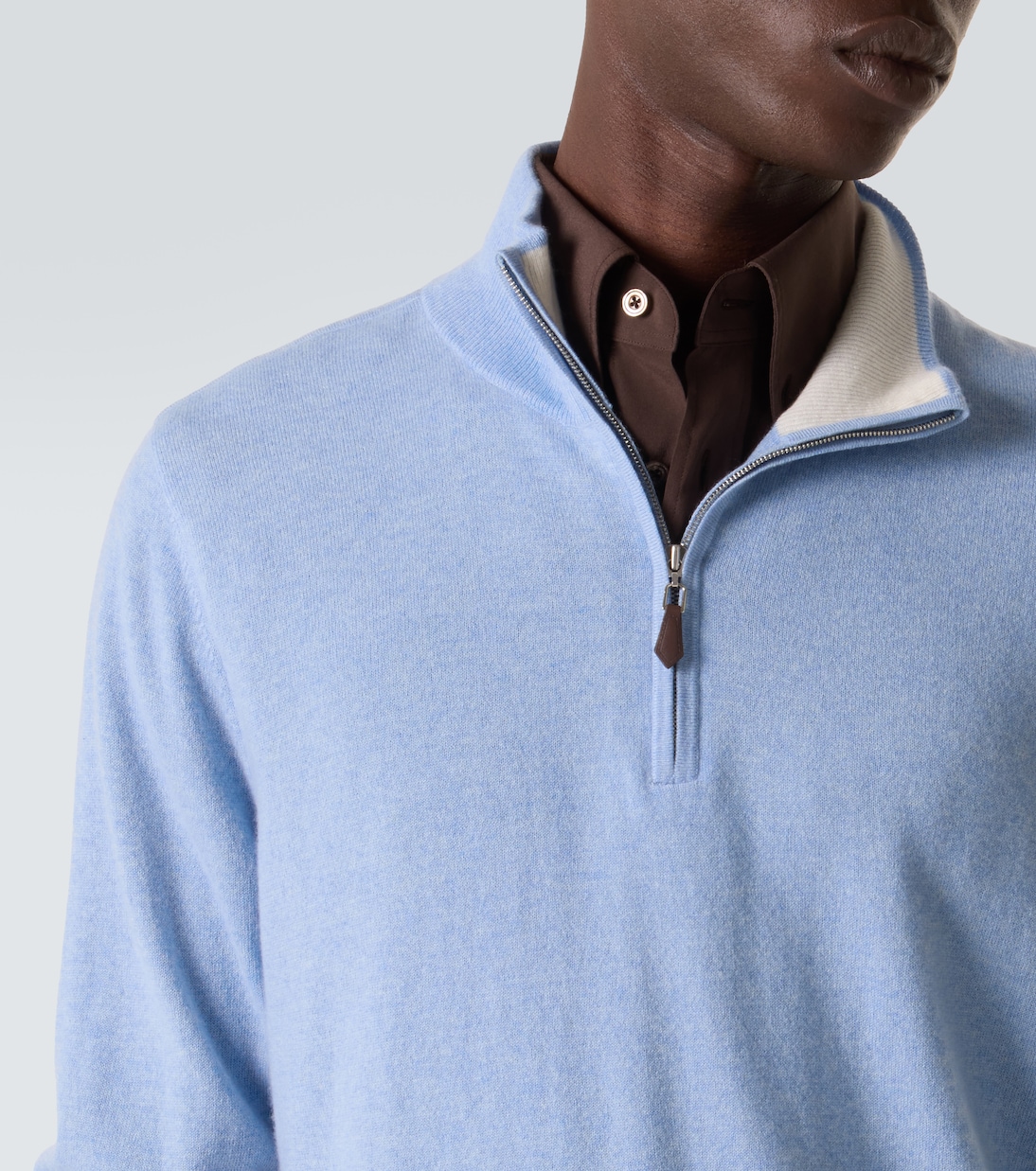 Mr Fenchurch cashmere half-zip sweater | Arch4
