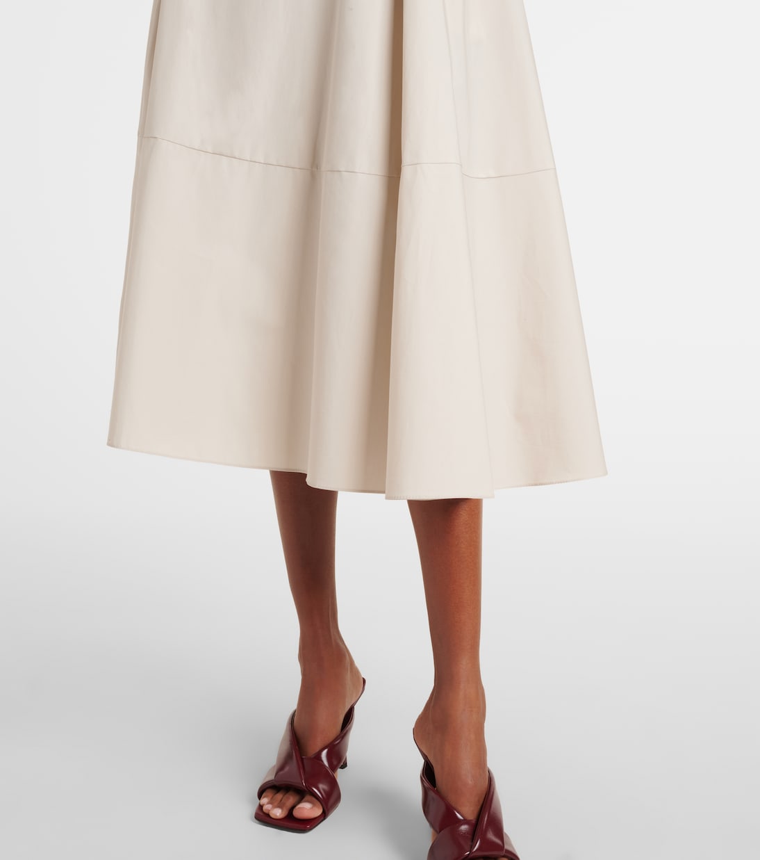 Desy cotton poplin midi skirt | 'S Max Mara