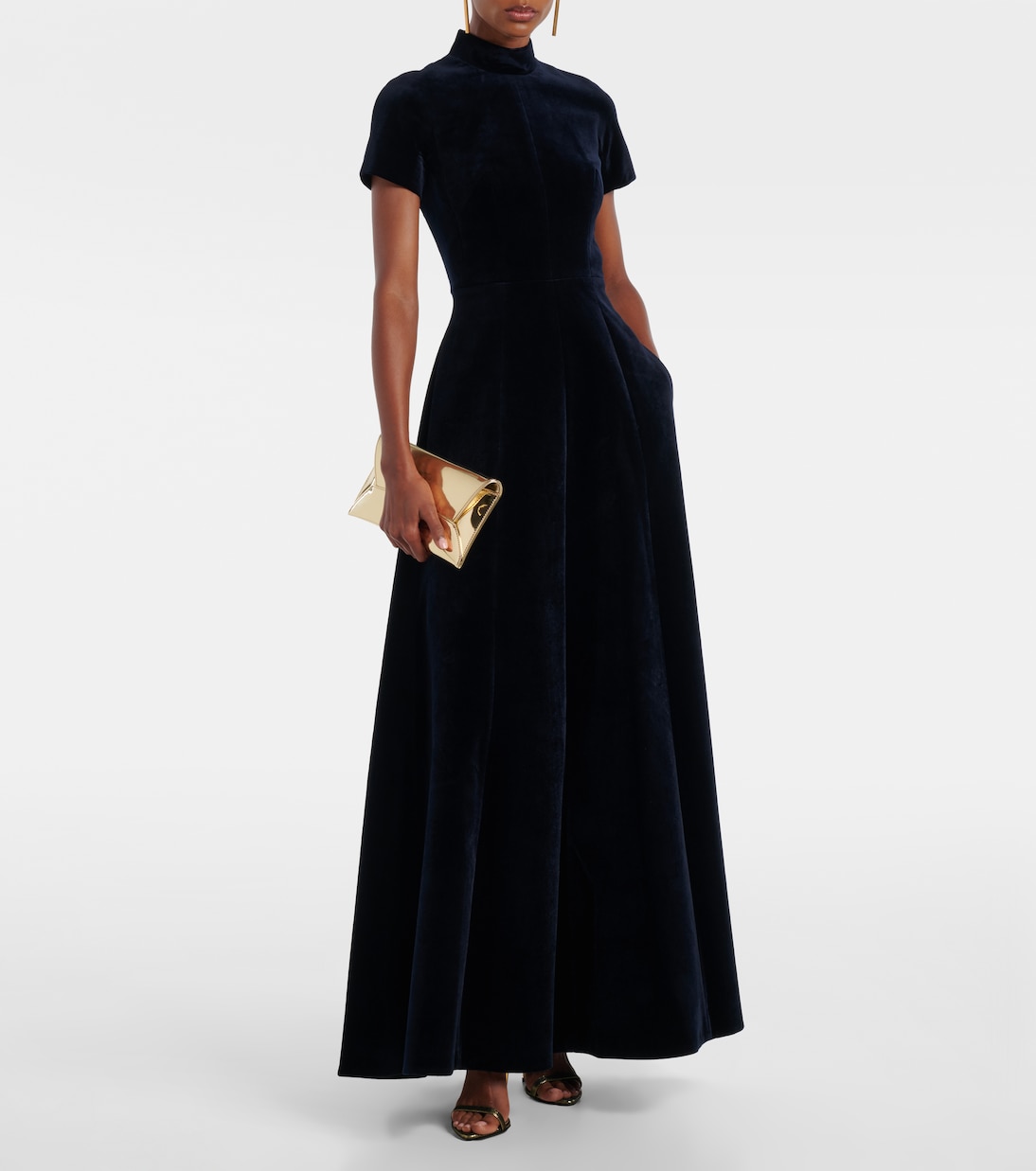 Malinda cotton velvet gown | Emilia Wickstead