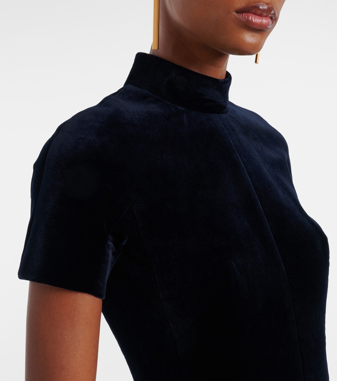 Malinda cotton velvet gown | Emilia Wickstead