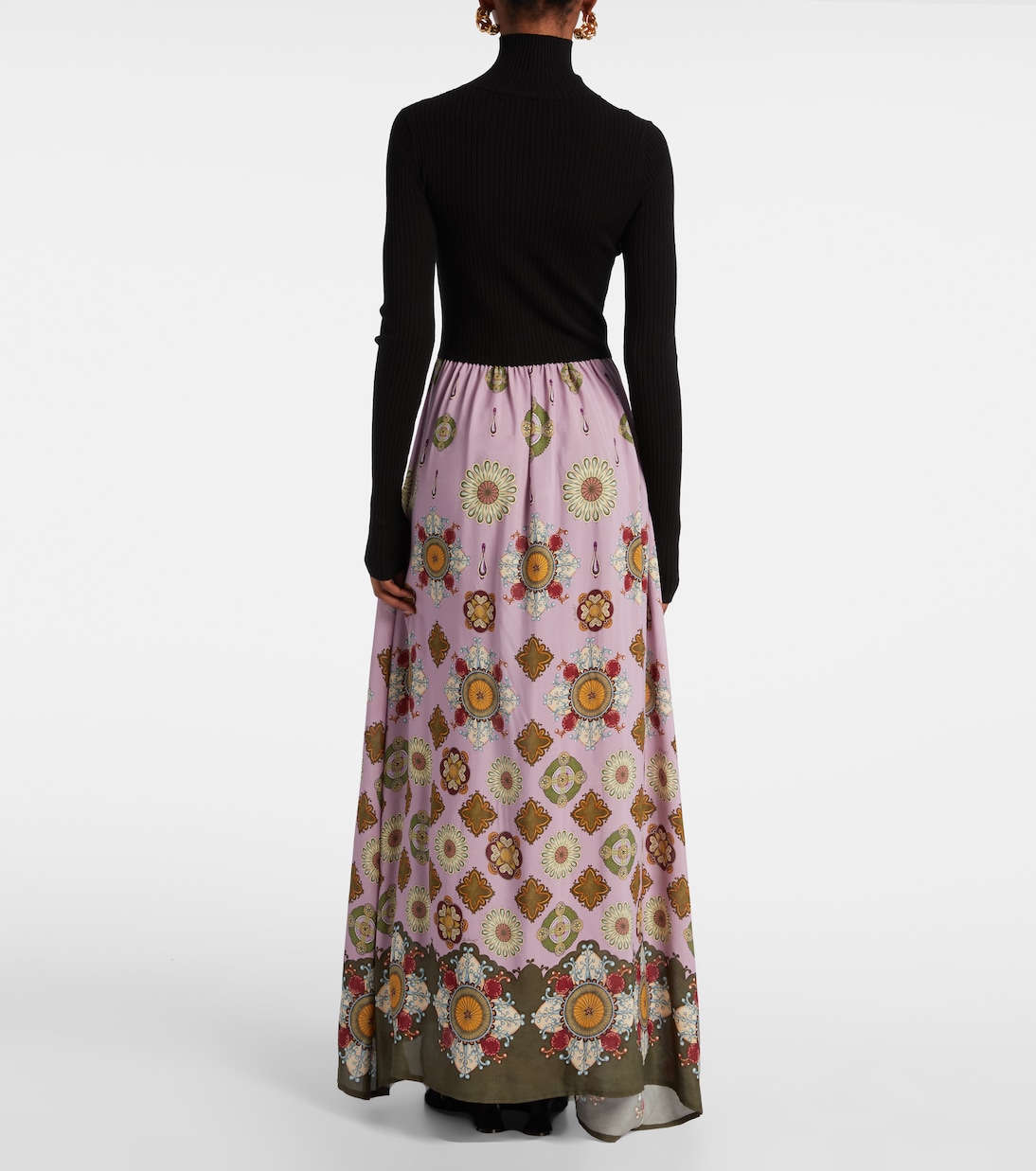 Vestido largo Luraria Foulard estampado | La DoubleJ