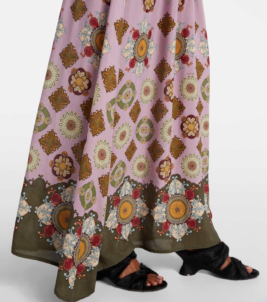 Vestido largo Luraria Foulard estampado | La DoubleJ