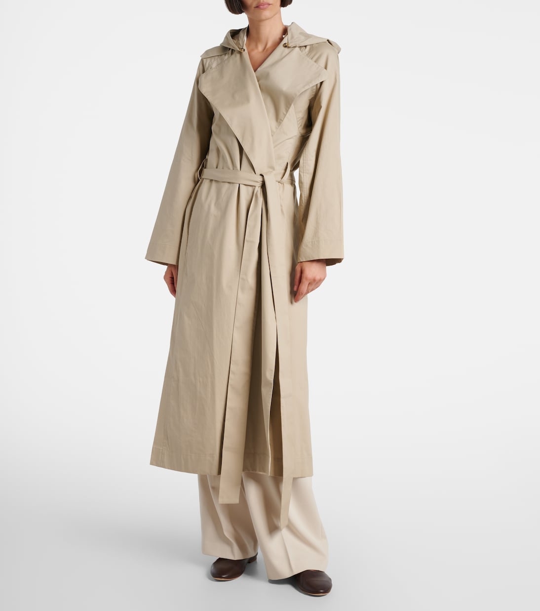 Trench-coat en coton  | Aya Muse