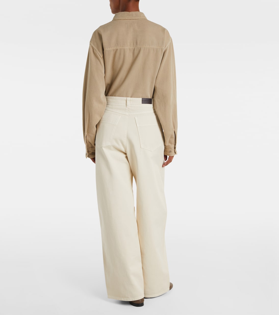 Jeans anchos de tiro alto | Lemaire