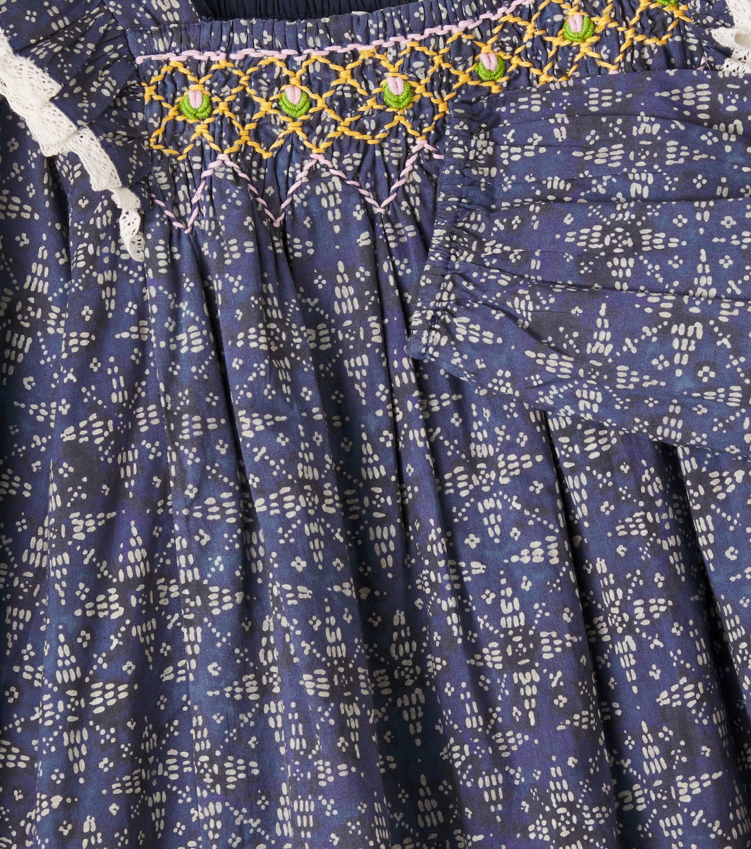 Abito Martina in cotone con pizzo | Louise Misha