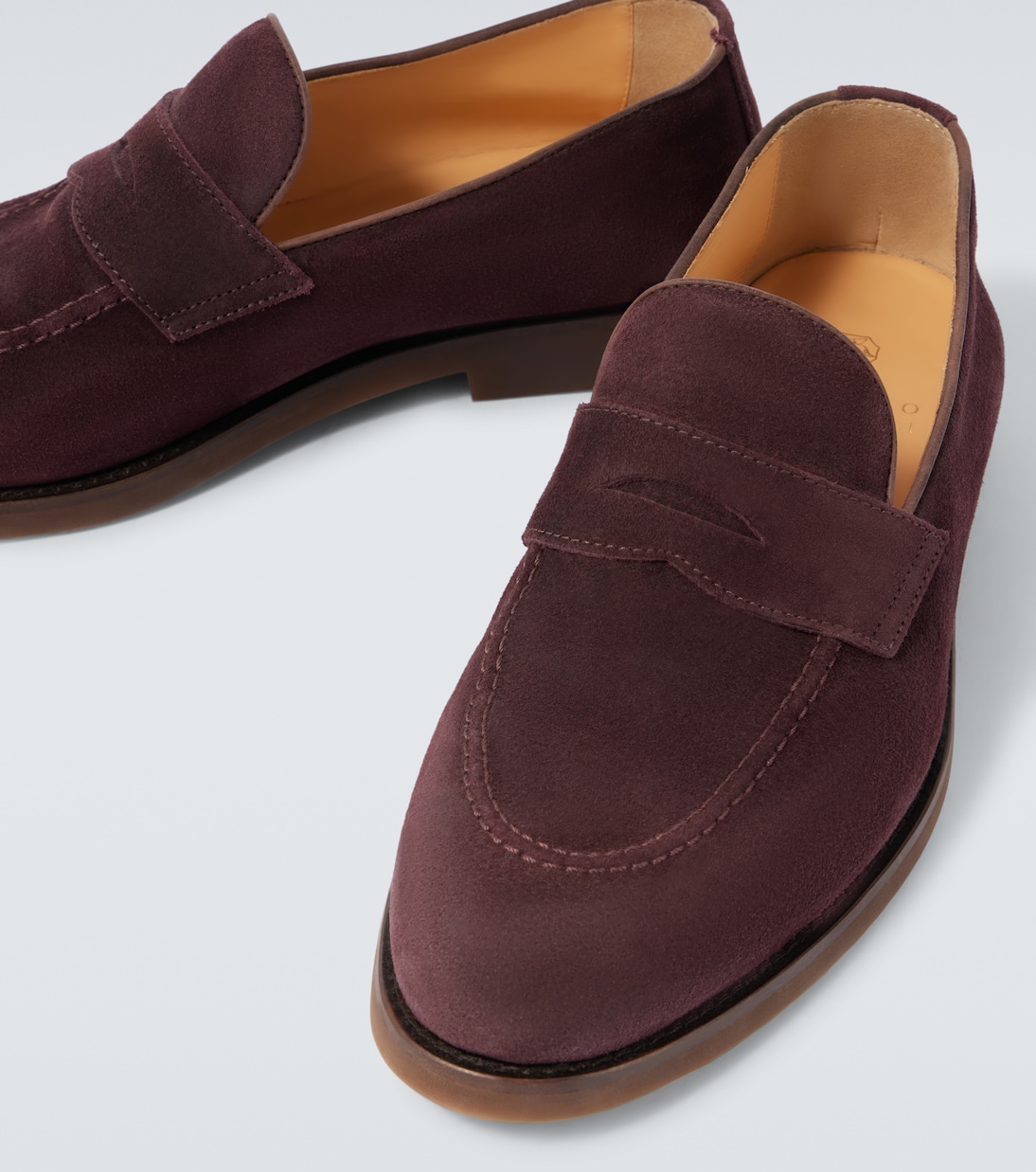 Suede penny loafers | Brunello Cucinelli