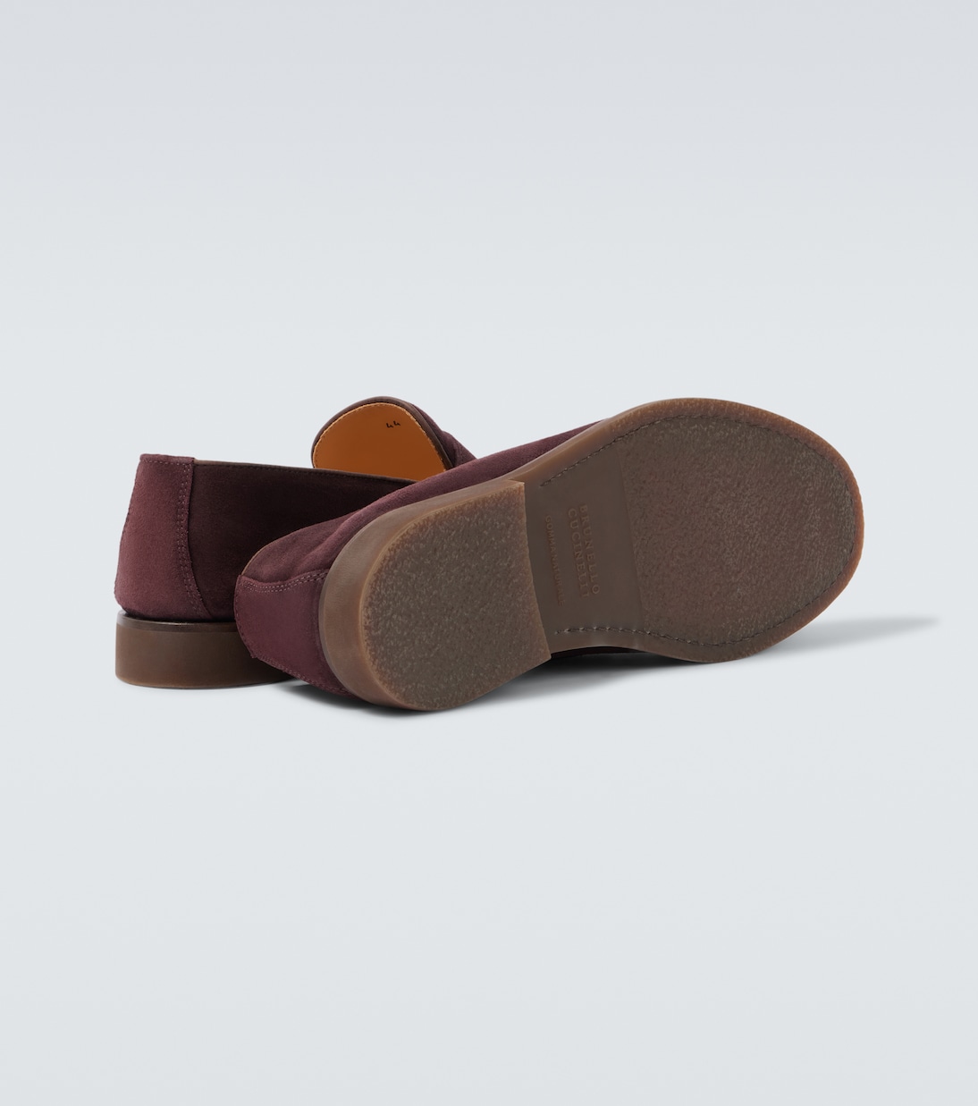 Suede penny loafers | Brunello Cucinelli