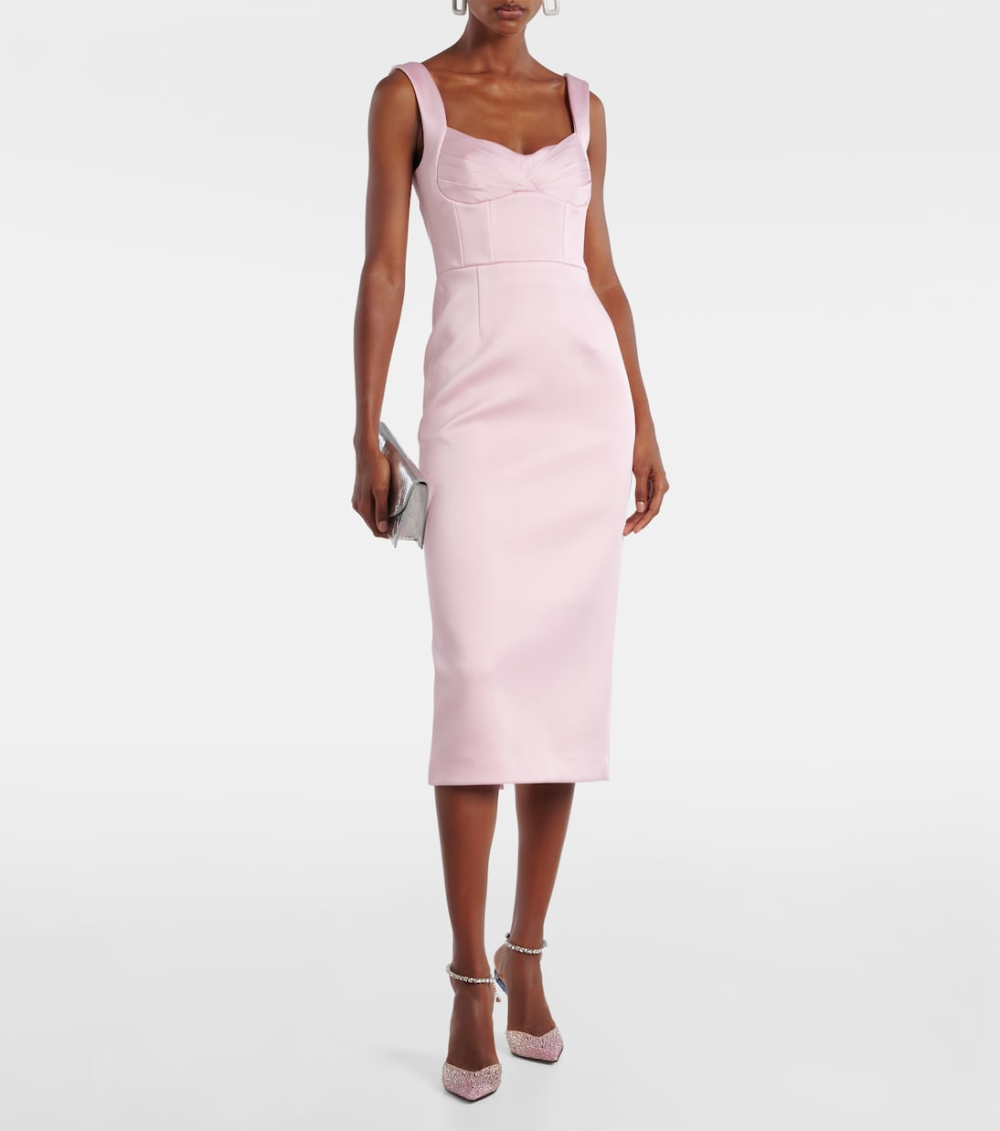 Robe midi Aymee en satin | Rebecca Vallance