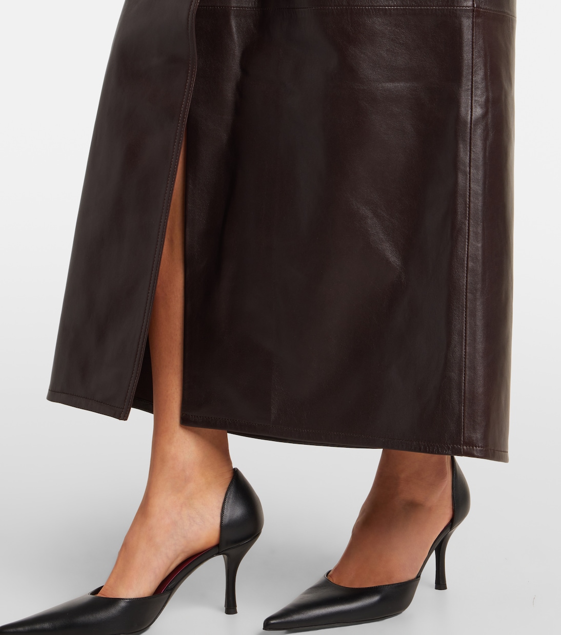 High-Rise-Maxirock aus Leder | Dorothee Schumacher