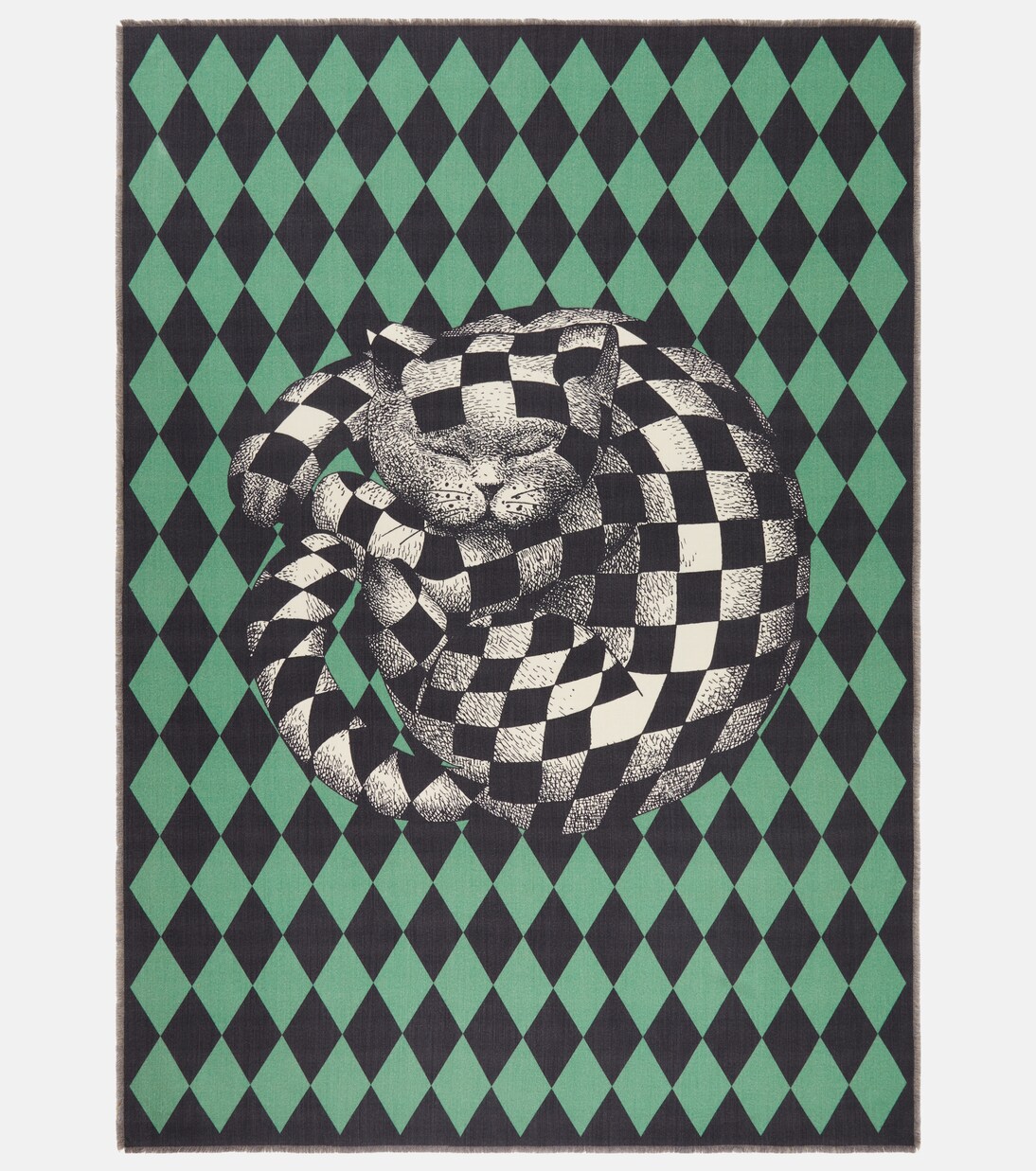 High Fidelity argyle wool blanket | Fornasetti
