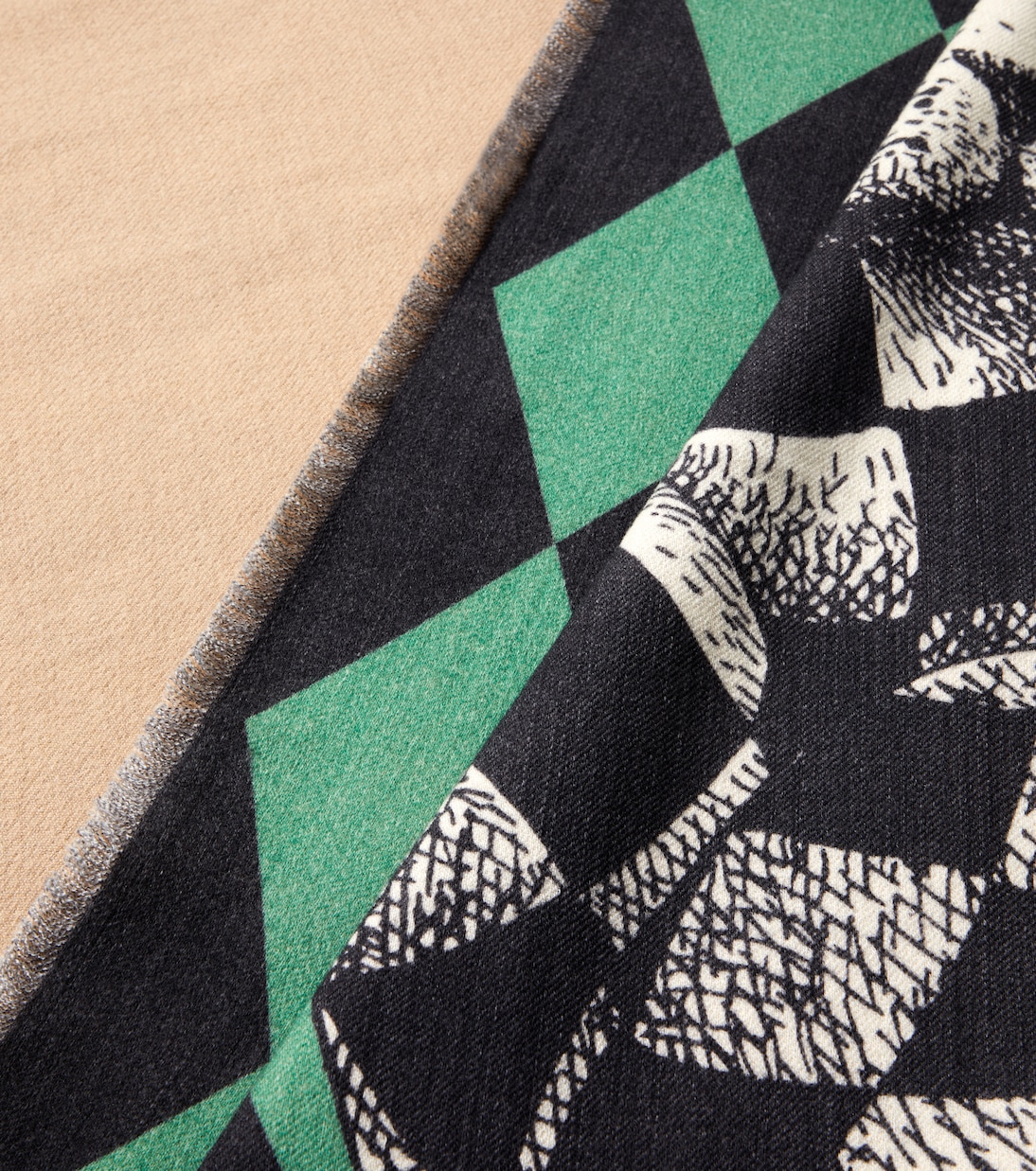 High Fidelity argyle wool blanket | Fornasetti