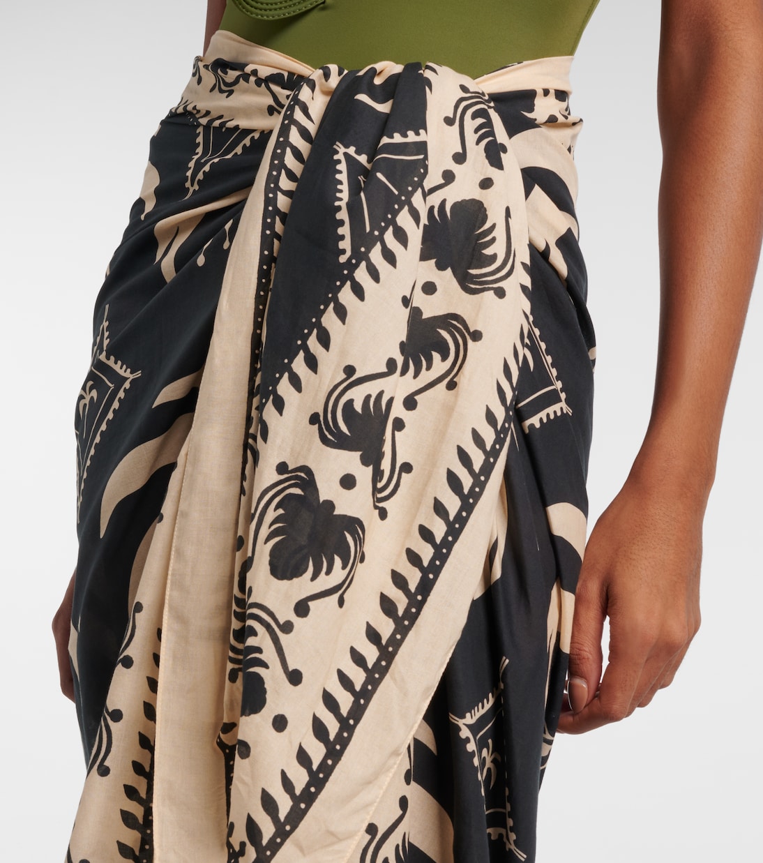 Printed cotton beach cover-up | Johanna Ortiz