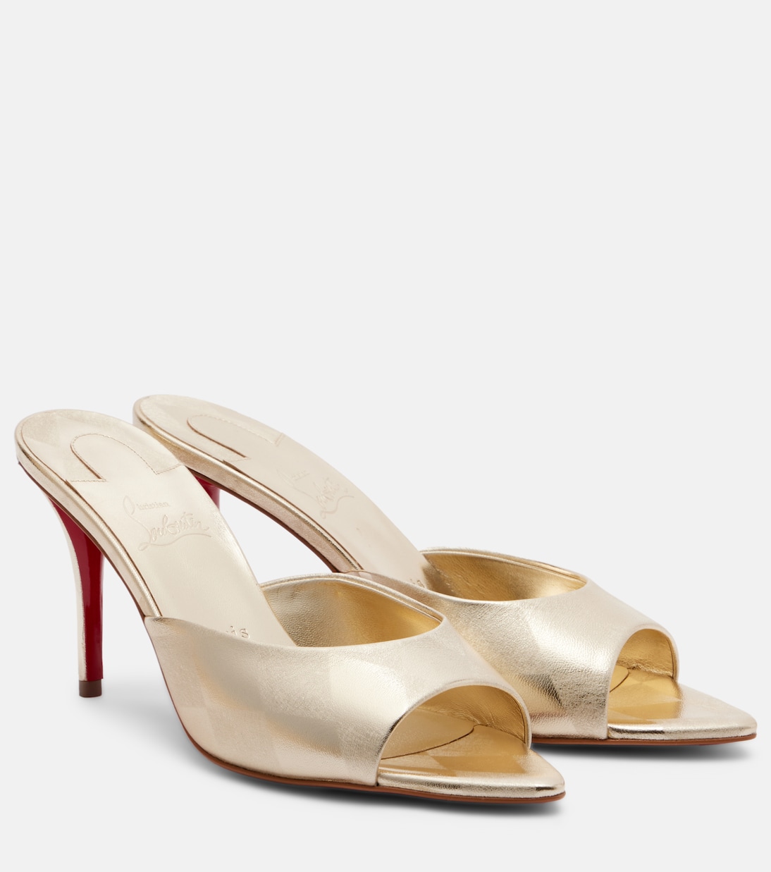 Mules Miss Z in pelle metallizzata | Christian Louboutin
