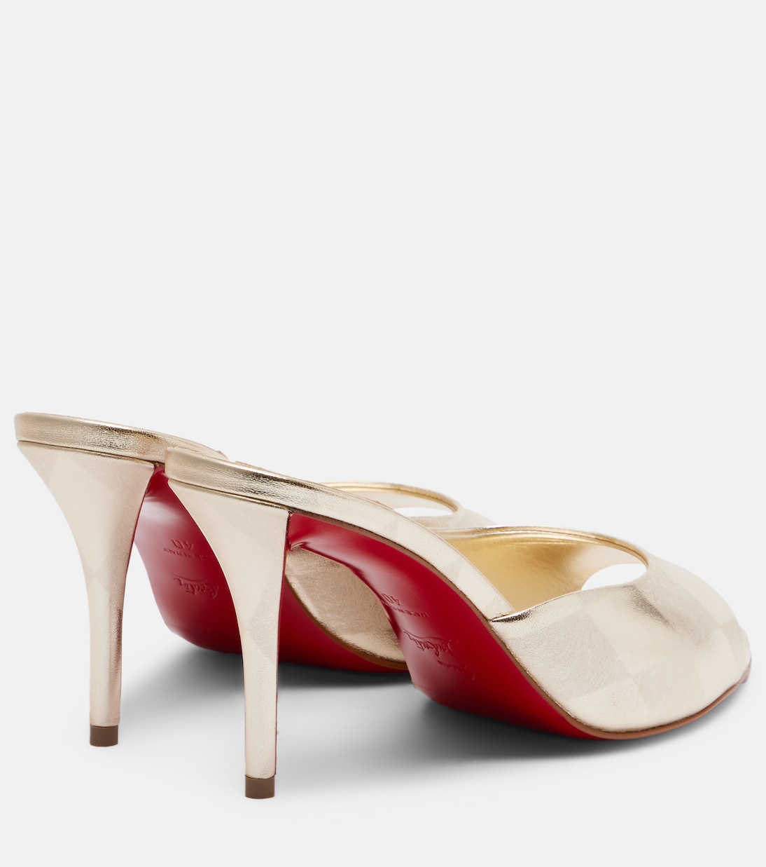 Mules Miss Z in pelle metallizzata | Christian Louboutin