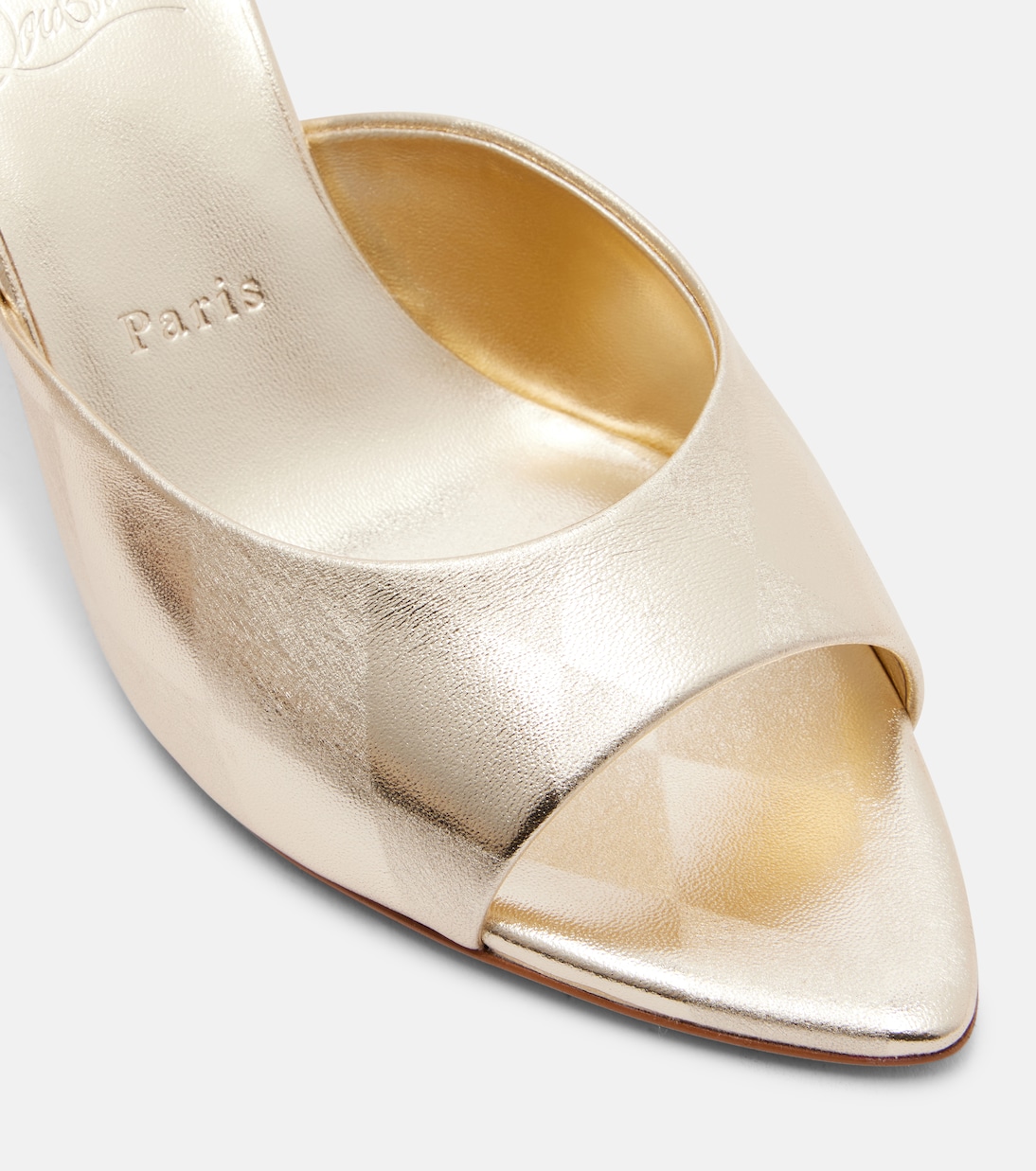 Mules Miss Z in pelle metallizzata | Christian Louboutin