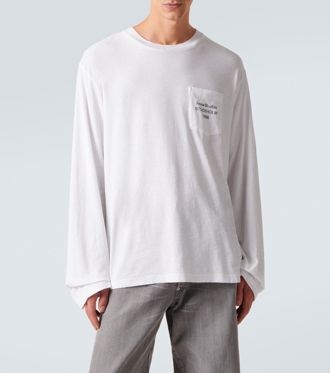 Logo cotton-blend T-shirt | Acne Studios