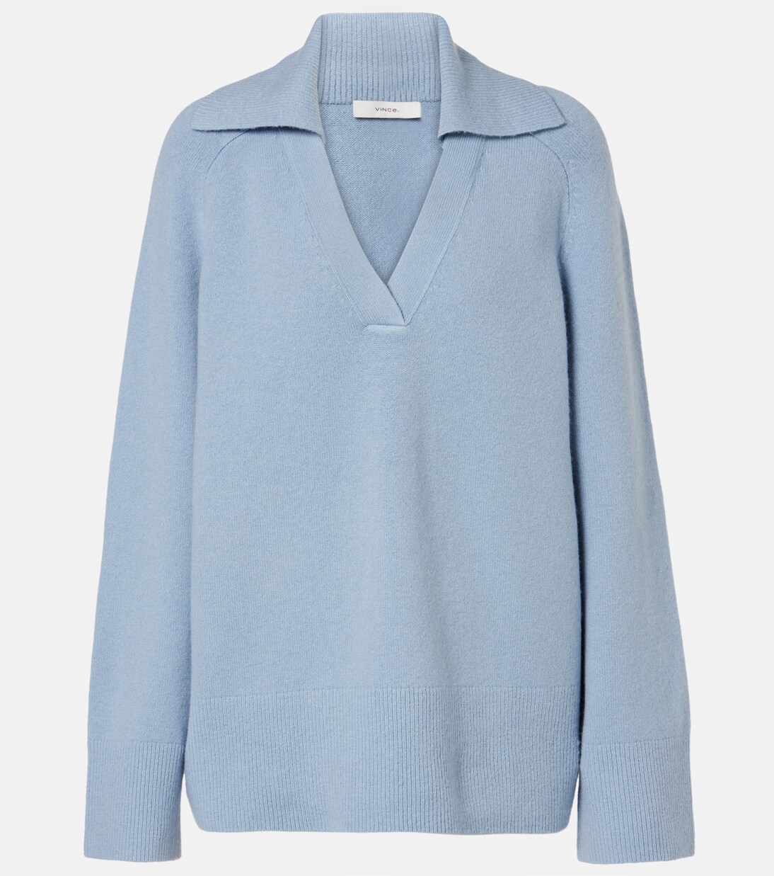 Wool and cashmere-blend polo sweater | Vince