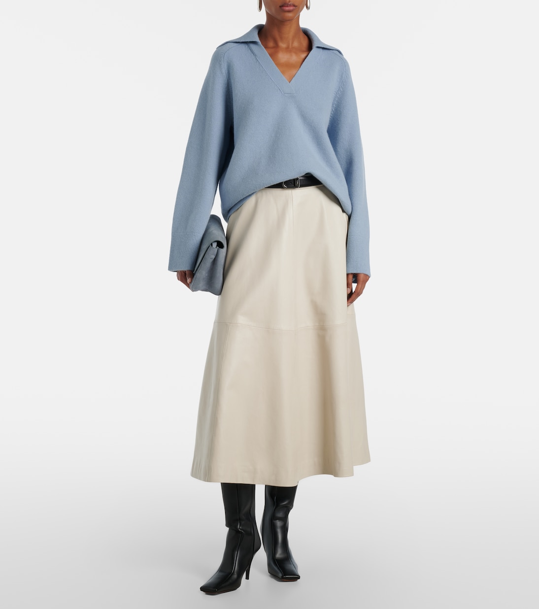 Wool and cashmere-blend polo sweater | Vince