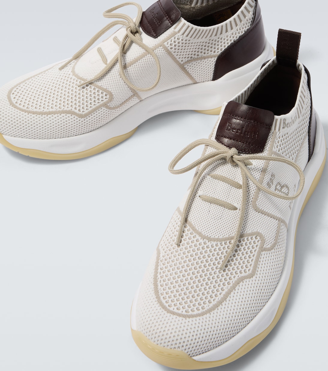 Zapatillas Shadow de punto con piel | Berluti