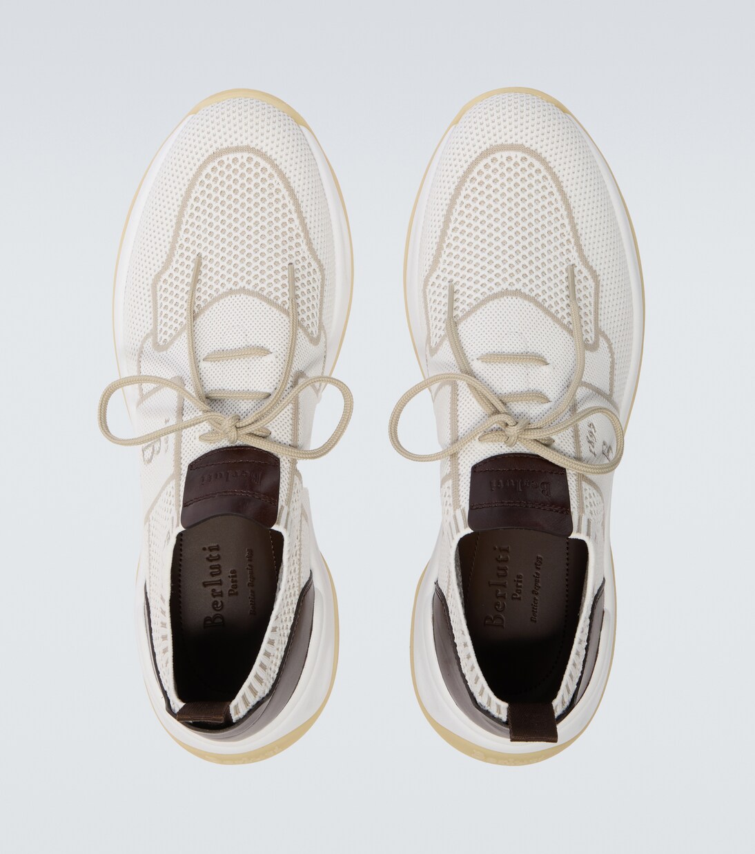 Zapatillas Shadow de punto con piel | Berluti