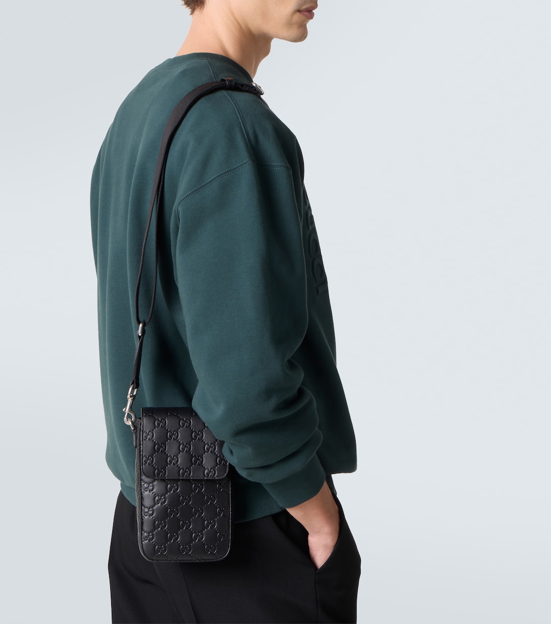 Smartphone-Etui GG Emblem aus Leder | Gucci