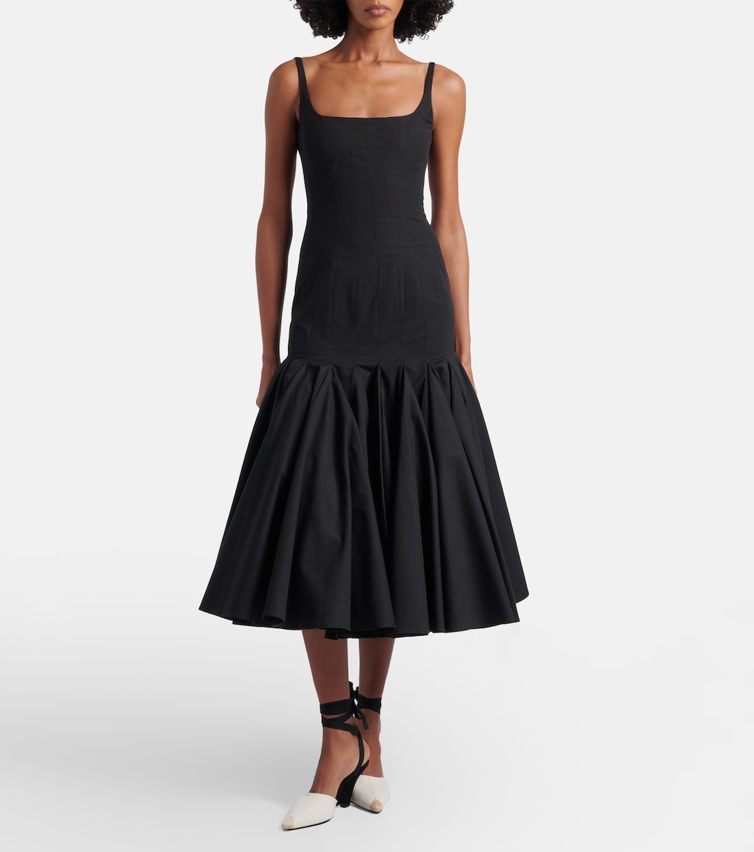 Abito midi in popeline di cotone Agave | Jacquemus