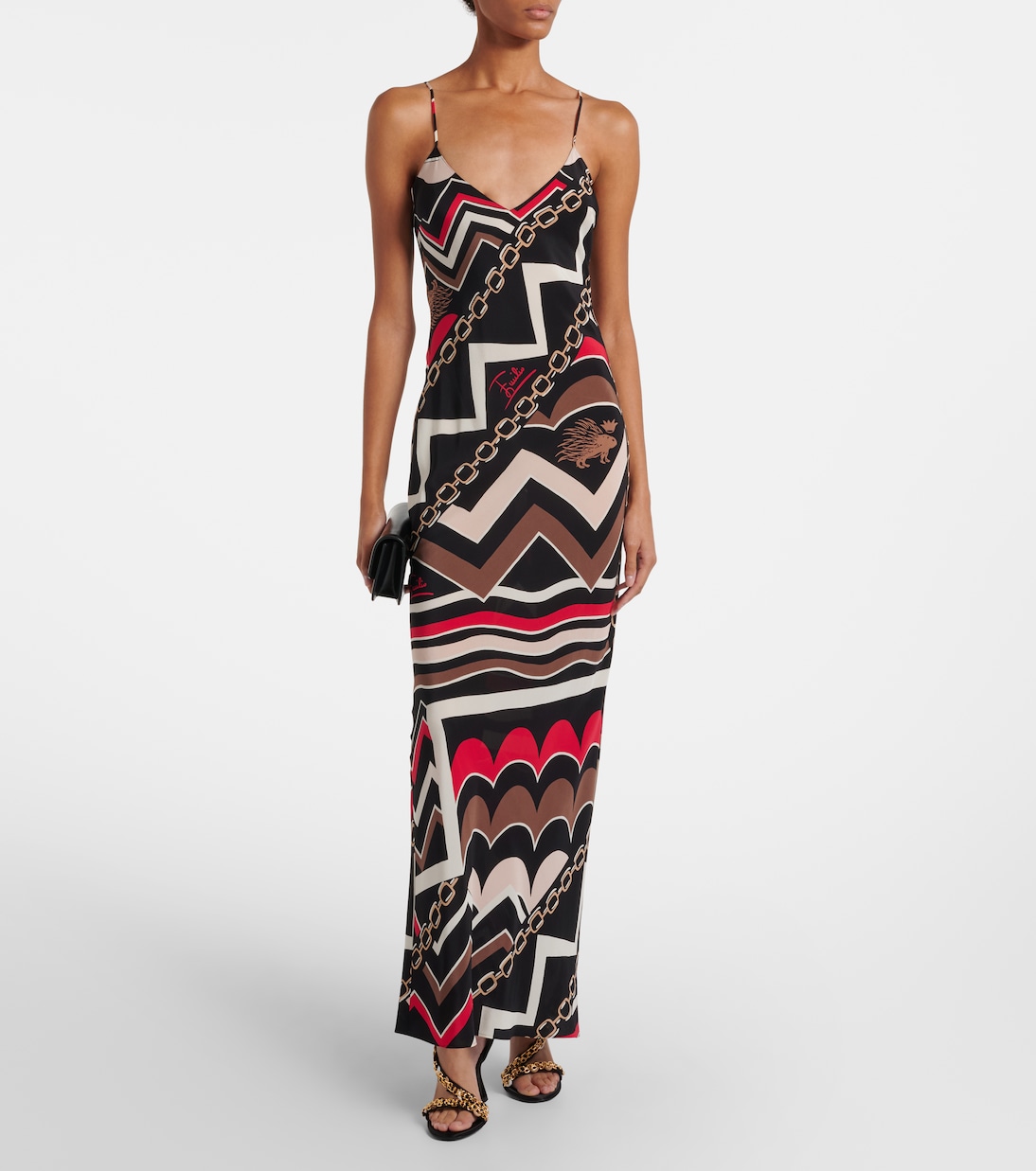 Sandalias de satén con cadena | Pucci