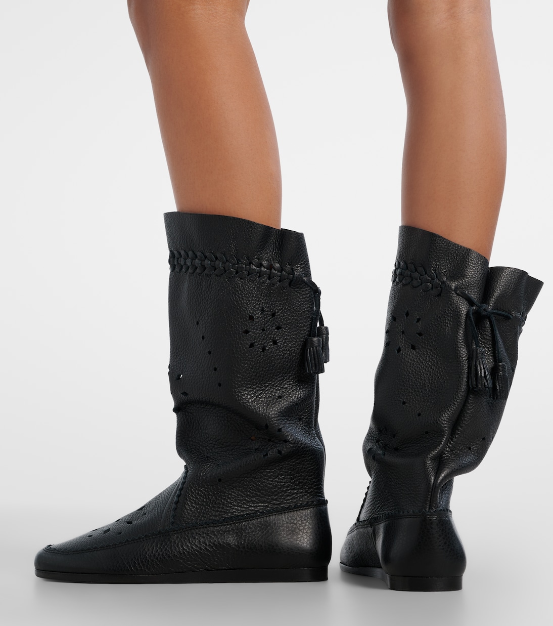 Welky laser-cut leather mid-calf boots | Isabel Marant