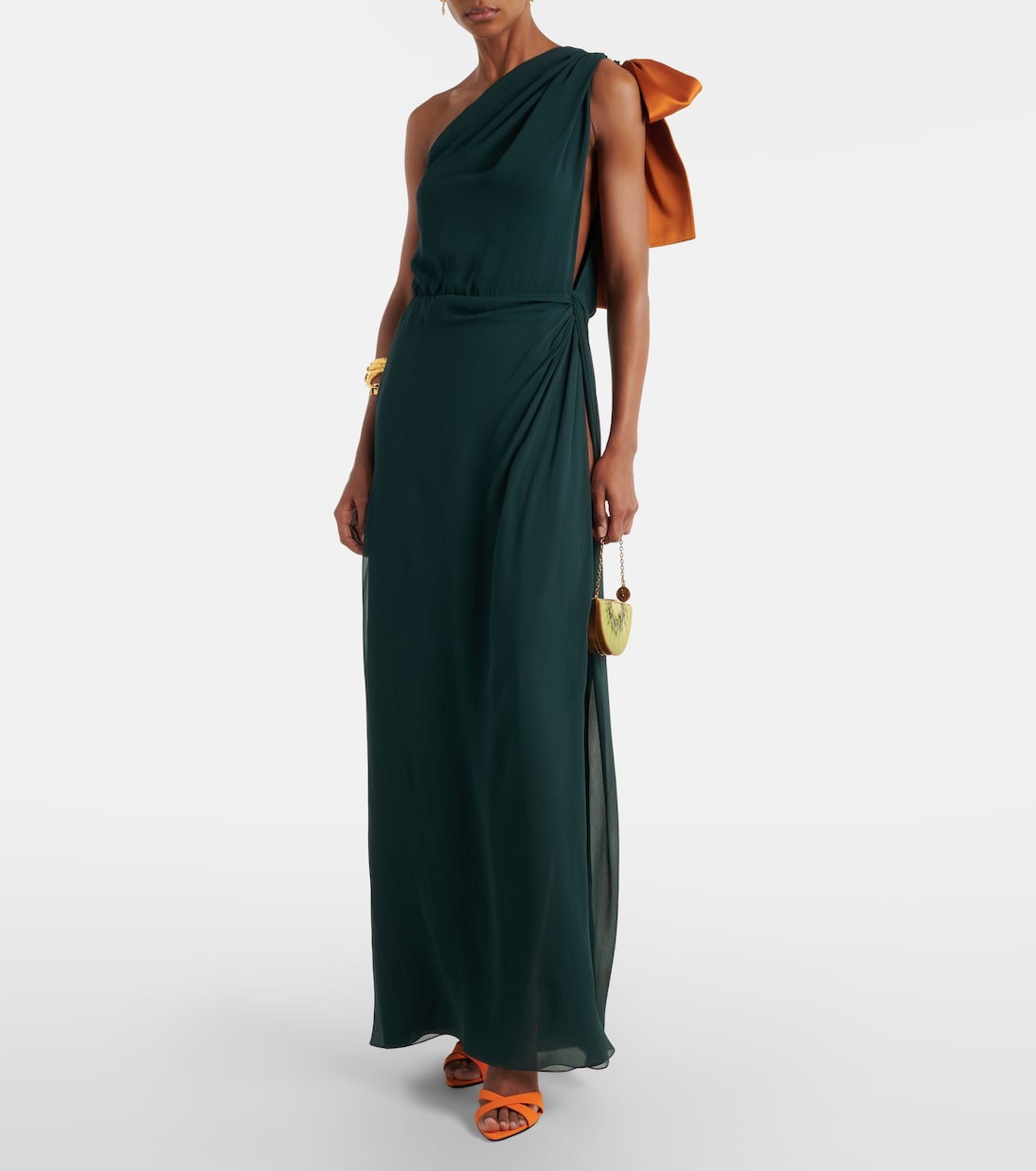 Pantoletten Kirat aus Crêpe-Satin | Saint Laurent