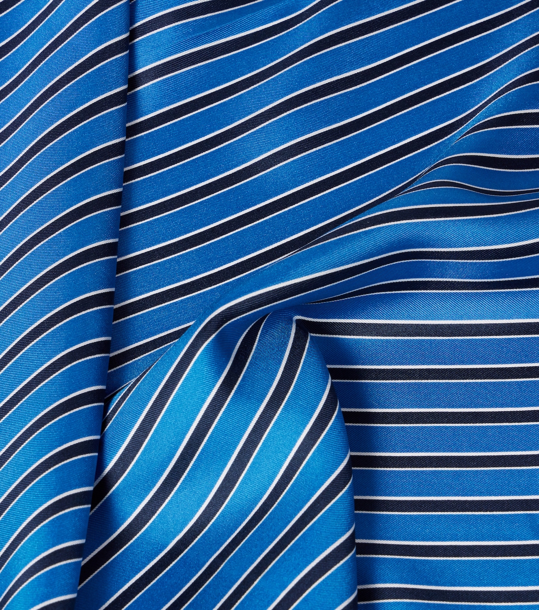 Foulard rayé en soie | Toteme