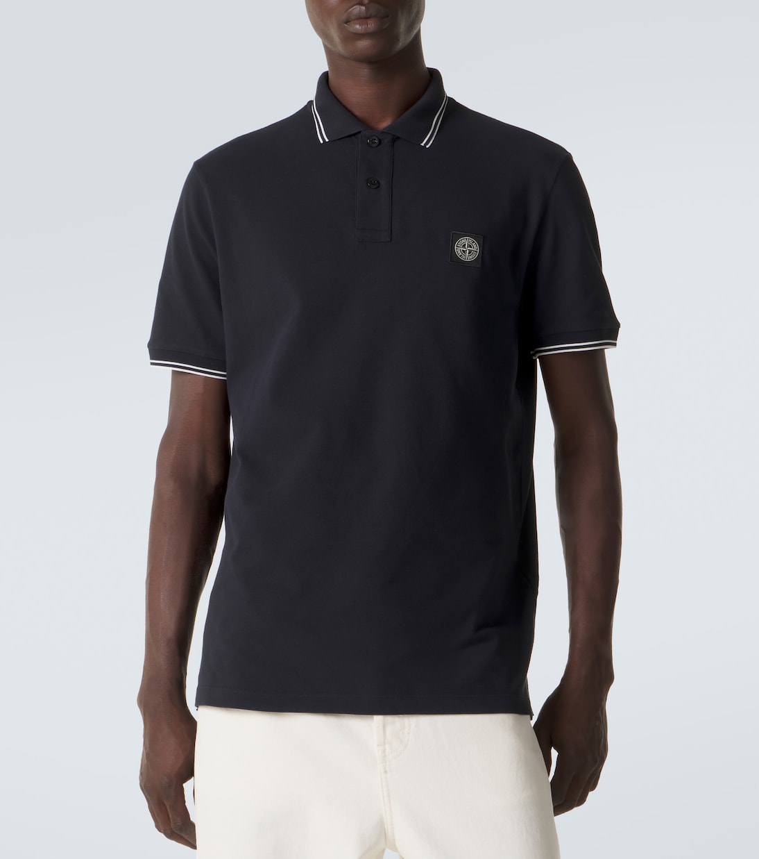 Polo Compass in piqué di misto cotone | Stone Island
