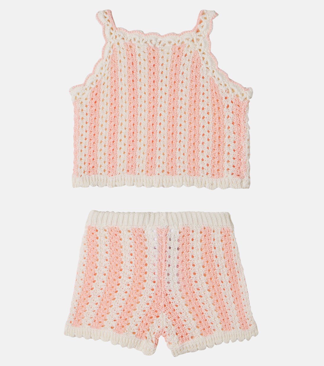 Baby Lary striped cotton top and shorts set | Louise Misha