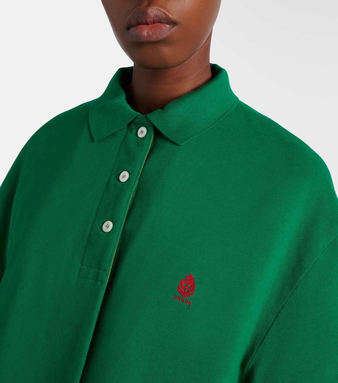 Mantel aus Baumwoll-Piqué | Prada