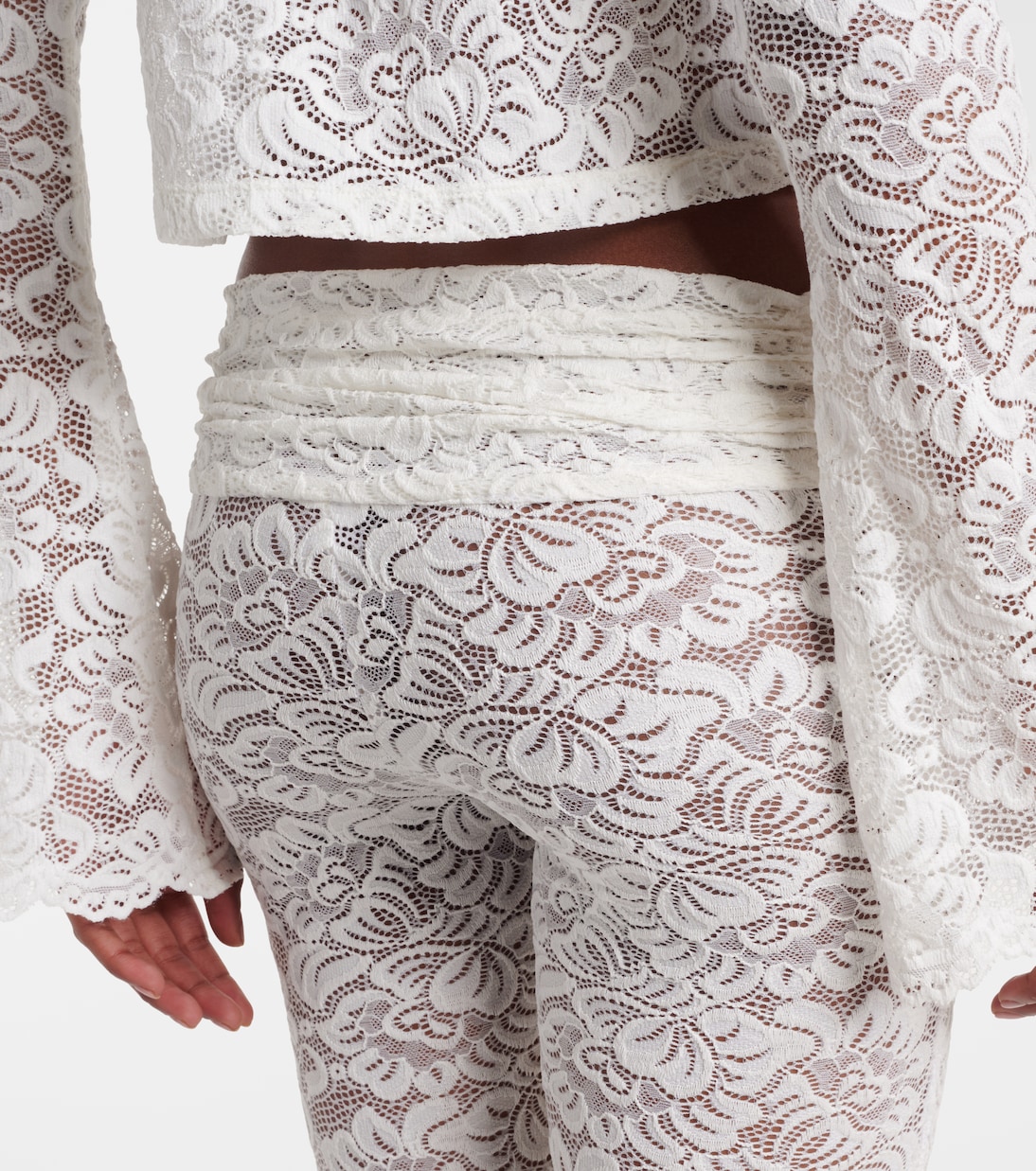 Vecna sheer lace flared pants | Bananhot