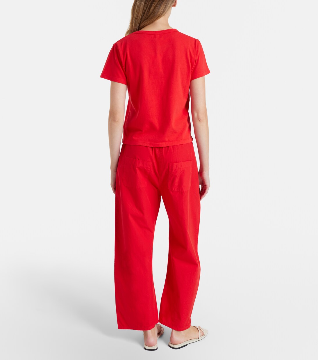 Kyoto cropped cotton wide-leg pants | Leset