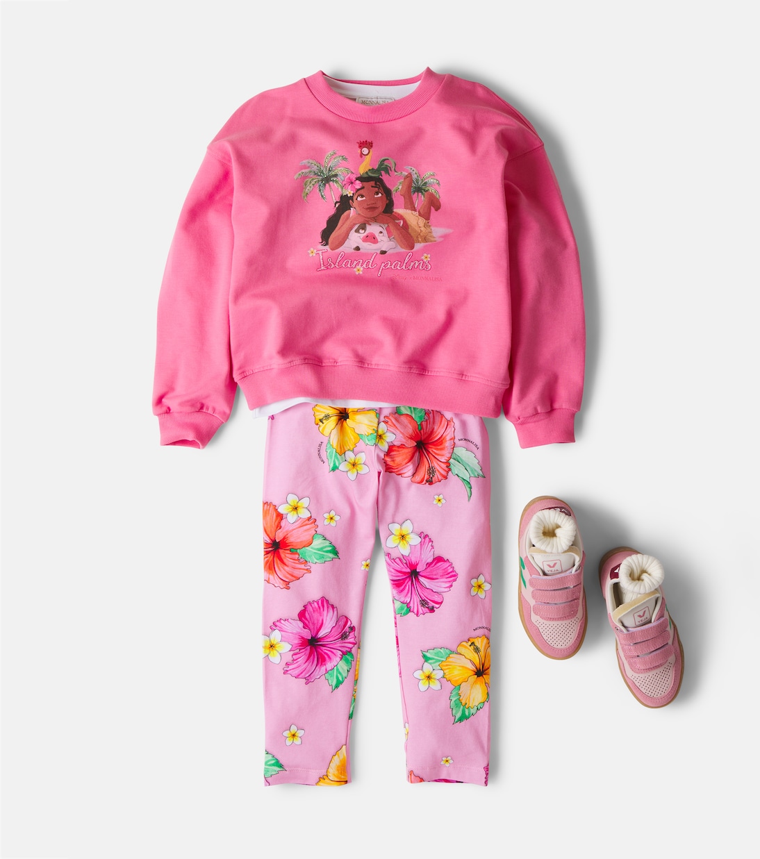x Disney® printed cotton-blend jersey sweatshirt | Monnalisa