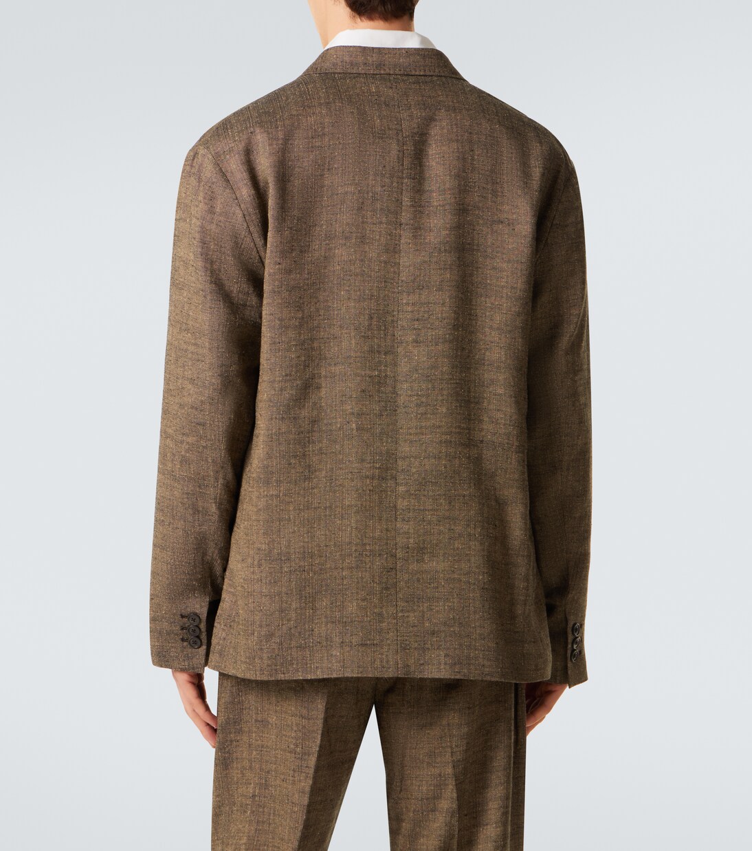 Halt double-breasted linen, silk and cotton blazer | Our Legacy