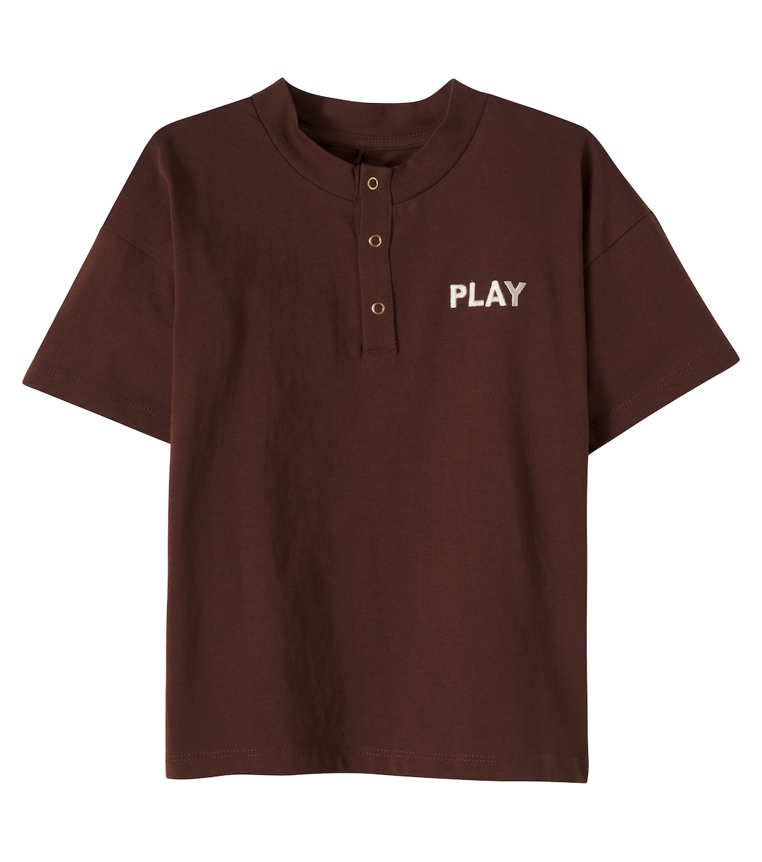 Play embroidered cotton jersey T-shirt | Mini Rodini