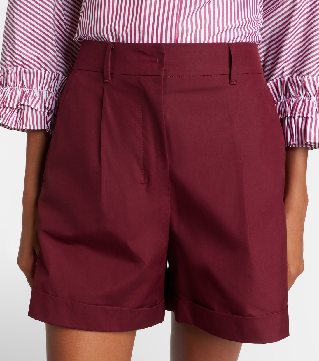Cotton poplin shorts | 'S Max Mara