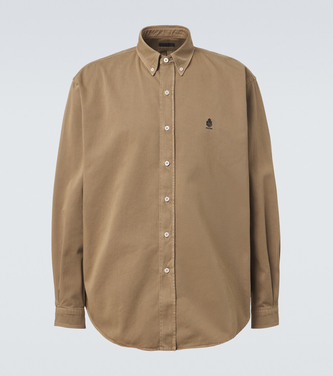 Camisa de algodón bordada | Prada