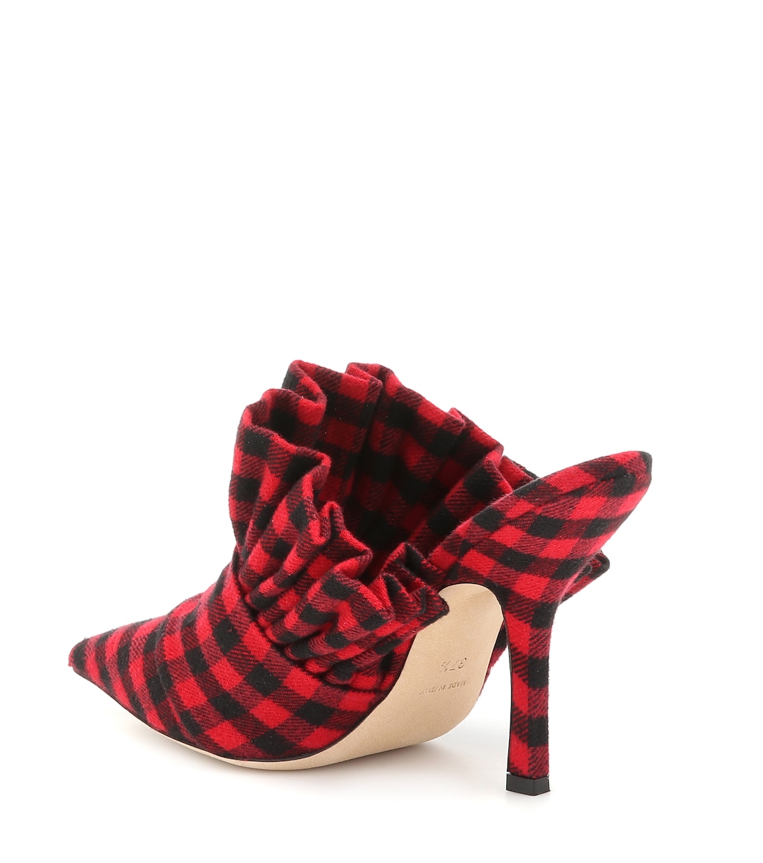 Checked mules | Midnight 00