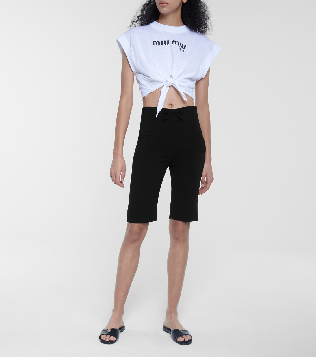 High-Rise Shorts | Miu Miu
