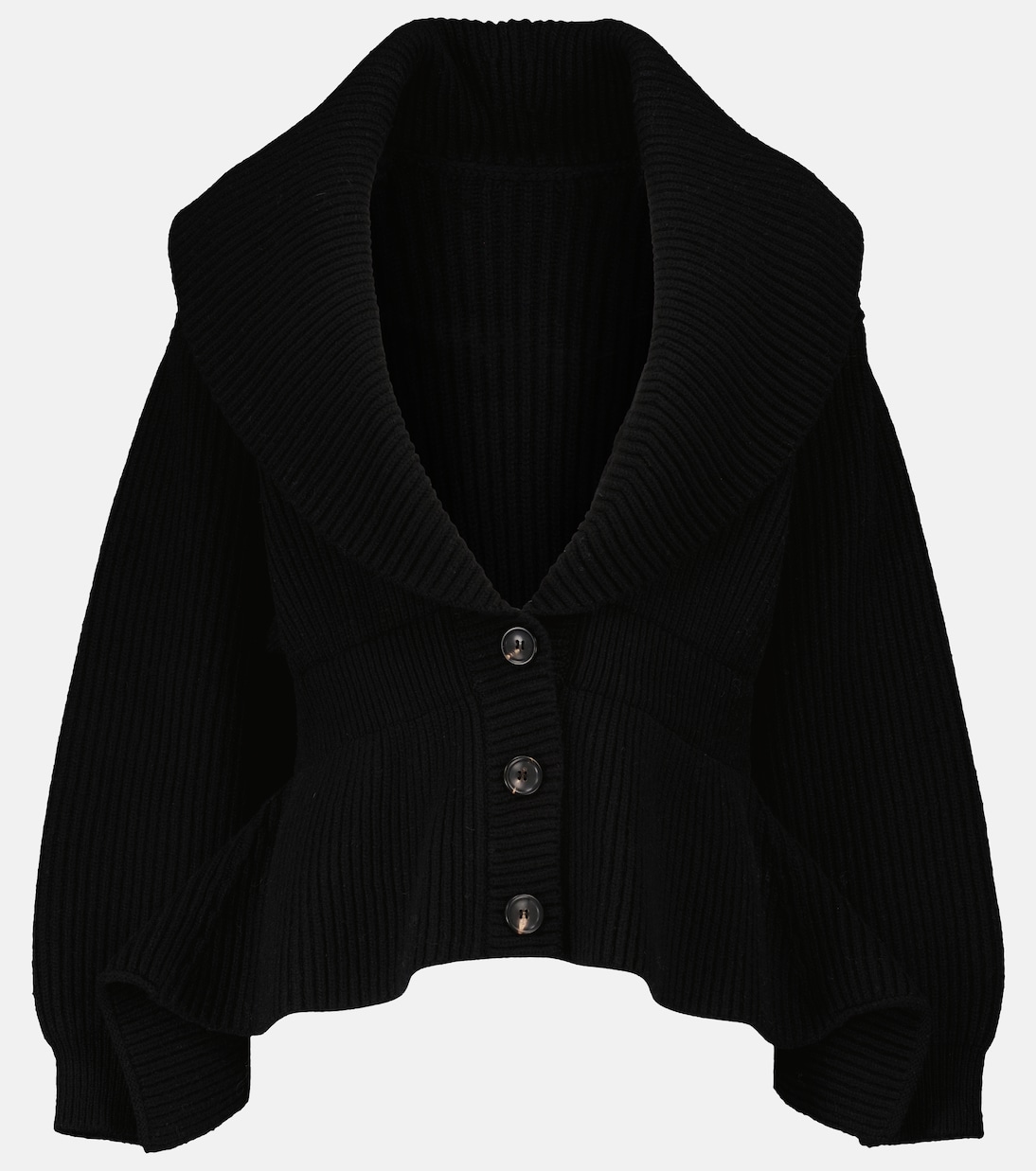Wool and cashmere peplum cardigan | Alaïa