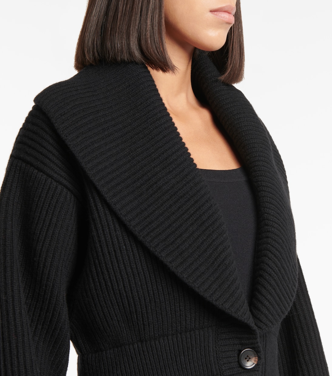 Wool and cashmere peplum cardigan | Alaïa